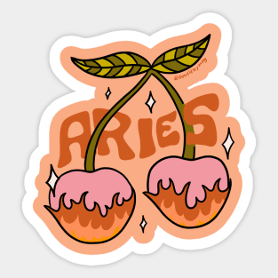 Aries Cherries Sticker